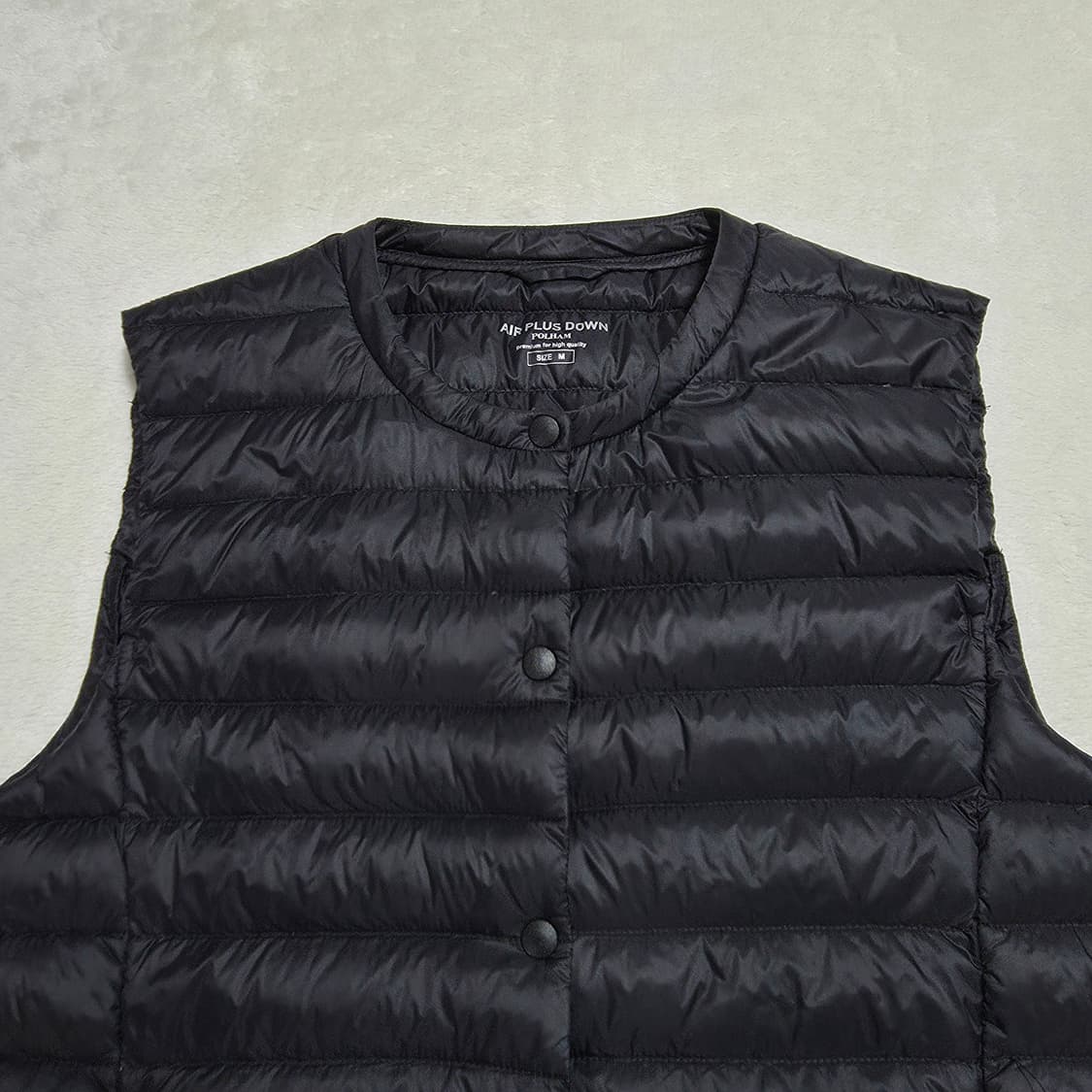 (M)여성 폴햄 구스다운 패딩조끼 상품이미지2