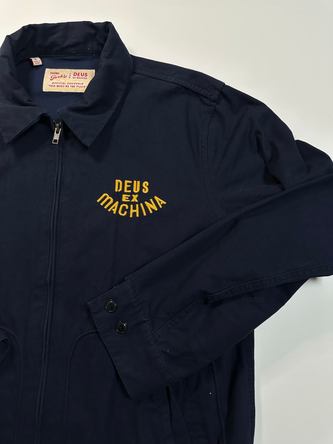 데우스 네이비 코튼 자켓 상품이미지3