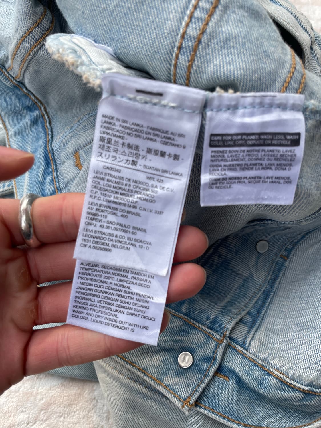 리바이스 라이트블루 트러커 데님자켓  상품이미지8