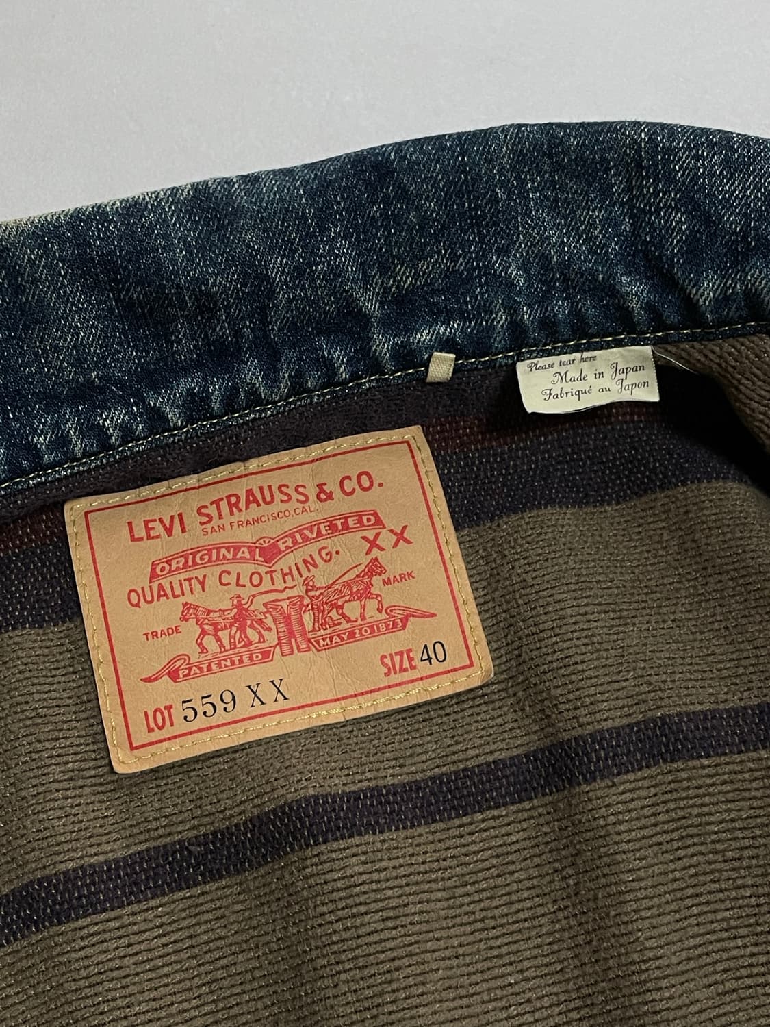 리바이스 LVC Lot 559 데님 자켓 상품이미지5