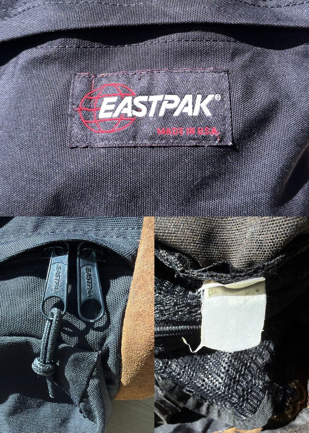이스트팩 90s 빈티지 스웨이드 바텀 백팩 상품이미지8