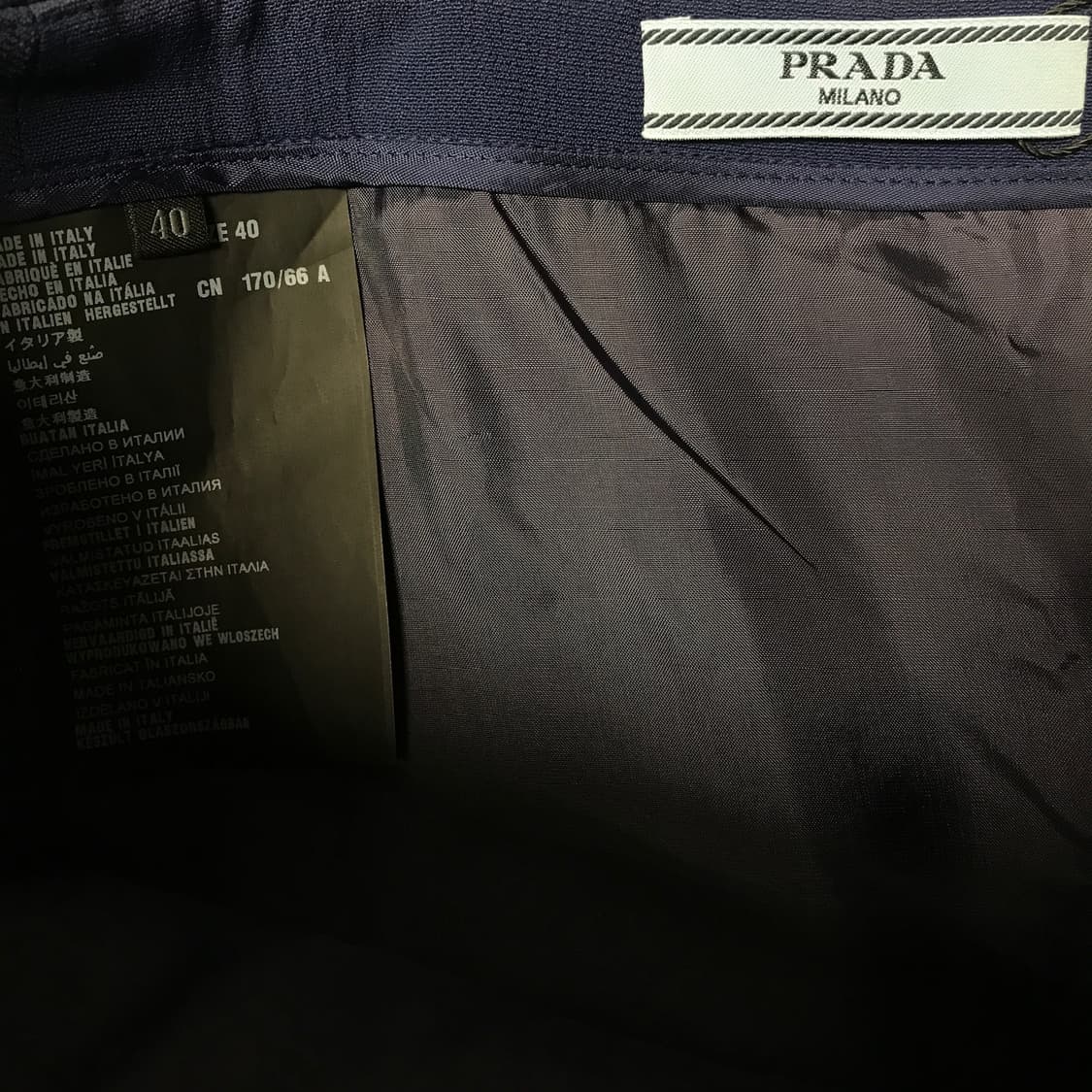 프라다 스커트 블루 40 상품이미지5