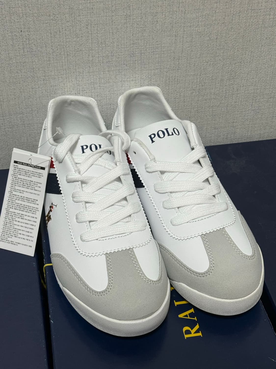 폴로 랄프 로렌 스니커즈 네이비 레드 230 상품이미지4