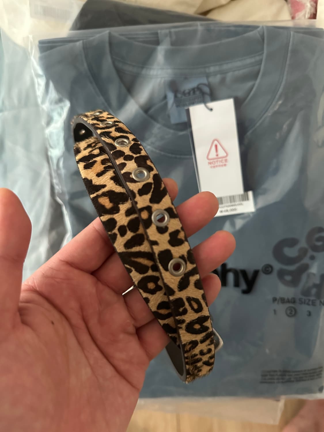 랜아카이브 위스턴 레오파드 벨트 새상품 상품이미지2