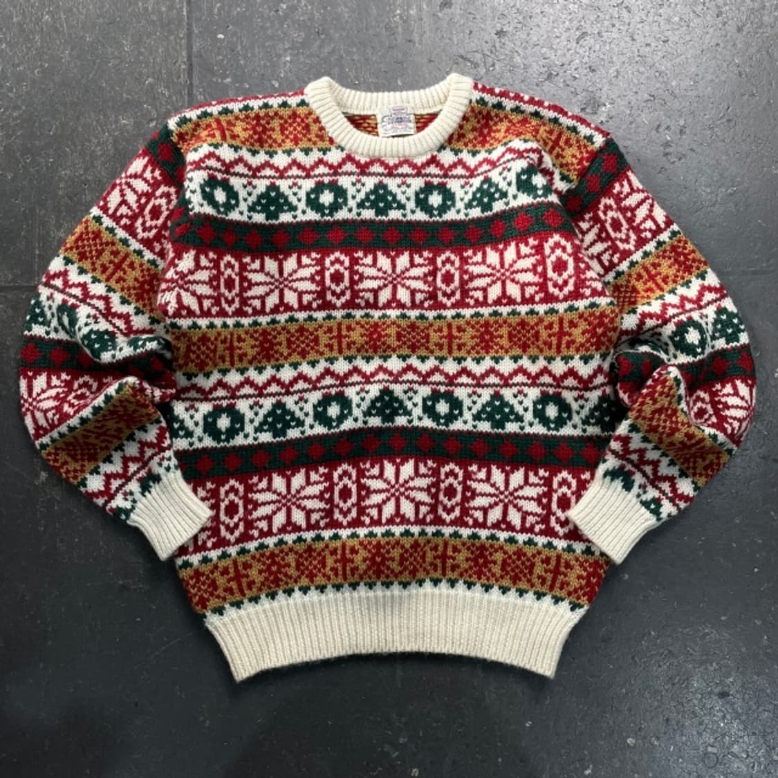 100 빈티지 노르딕 크리스마스 니트  상품이미지1