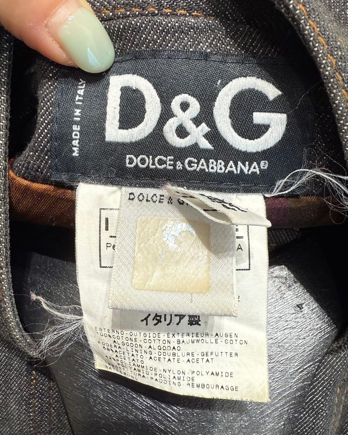 돌체앤가바나 그레이 데님 벨티드 자켓  상품이미지8