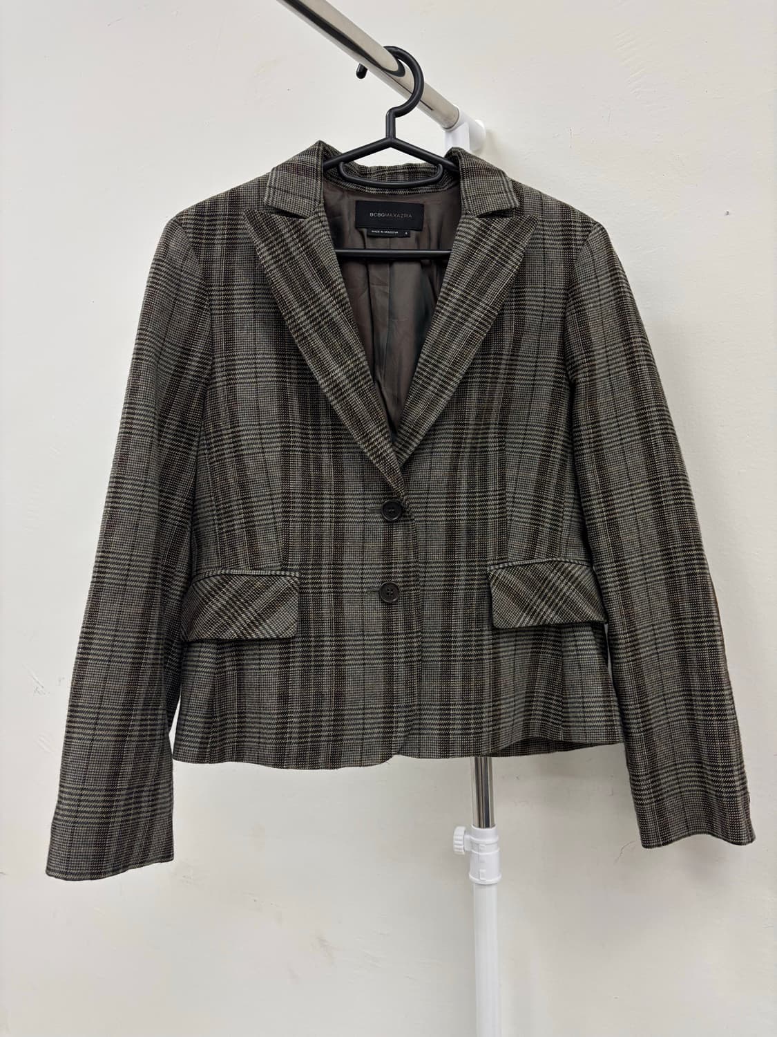 빈티지 카키 울 자켓 상품이미지4