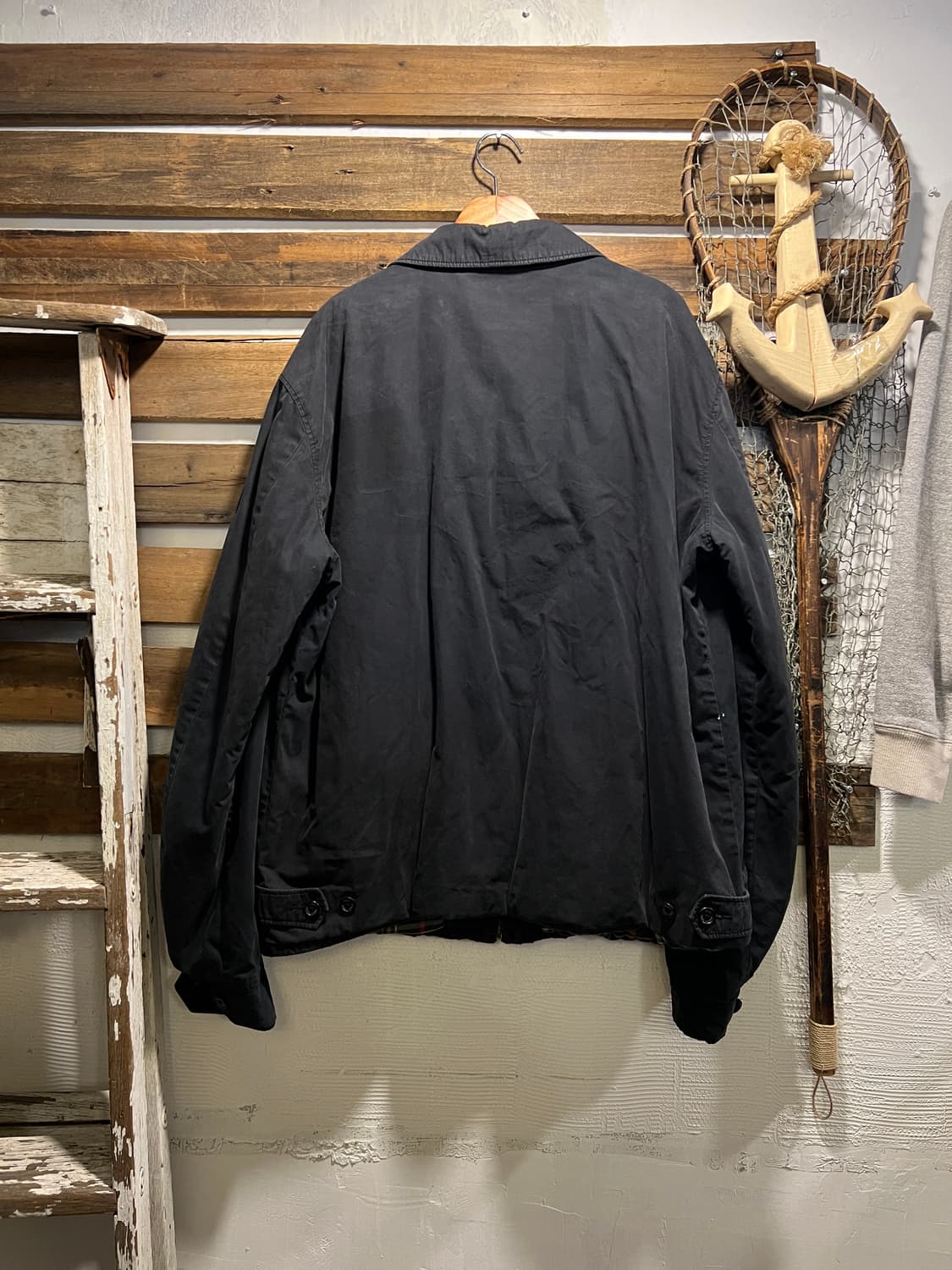 [XL]폴로 랄프로렌 체크 라이닝 블랙 드리즐러 자켓 상품이미지8