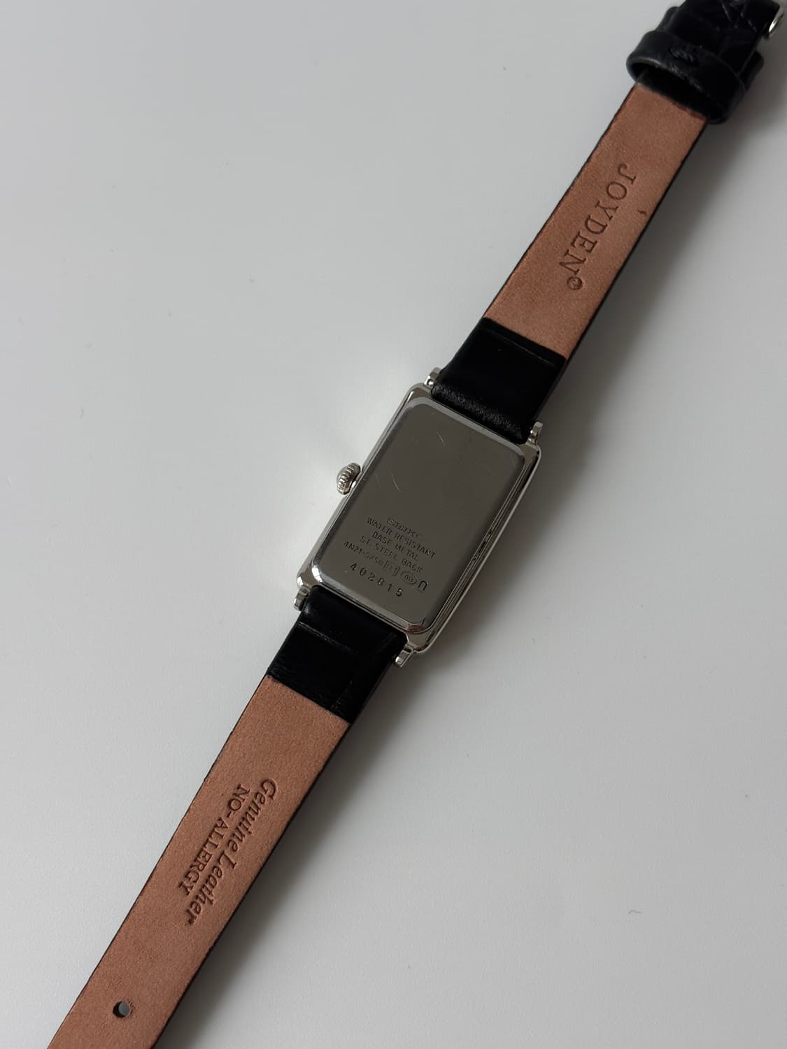 세이코 1990년대 Noie 실버 스퀘어 쿼츠 여성 상품이미지6