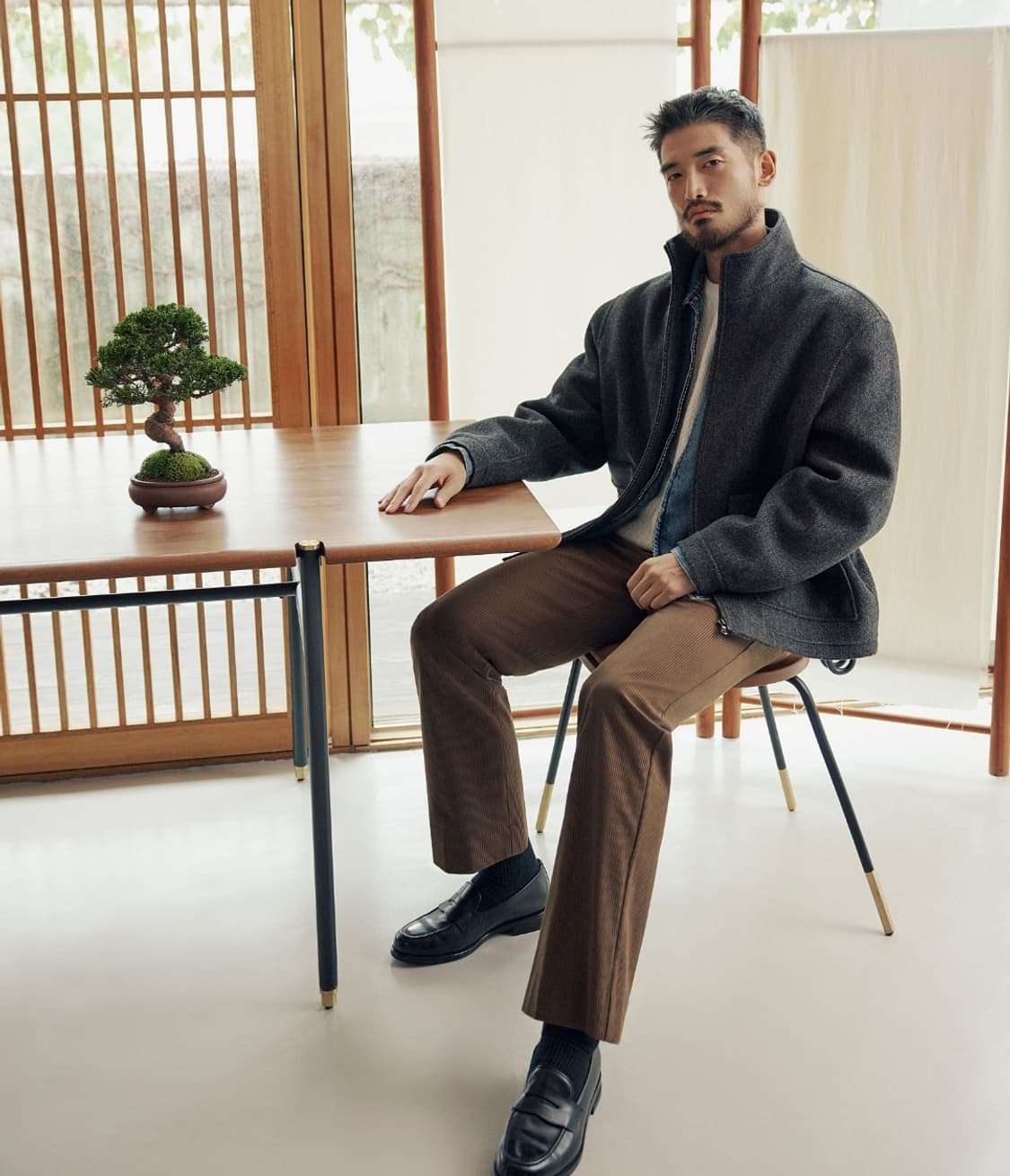 클럽모나코 25fw 울후드 디테처블 점퍼 상품이미지5