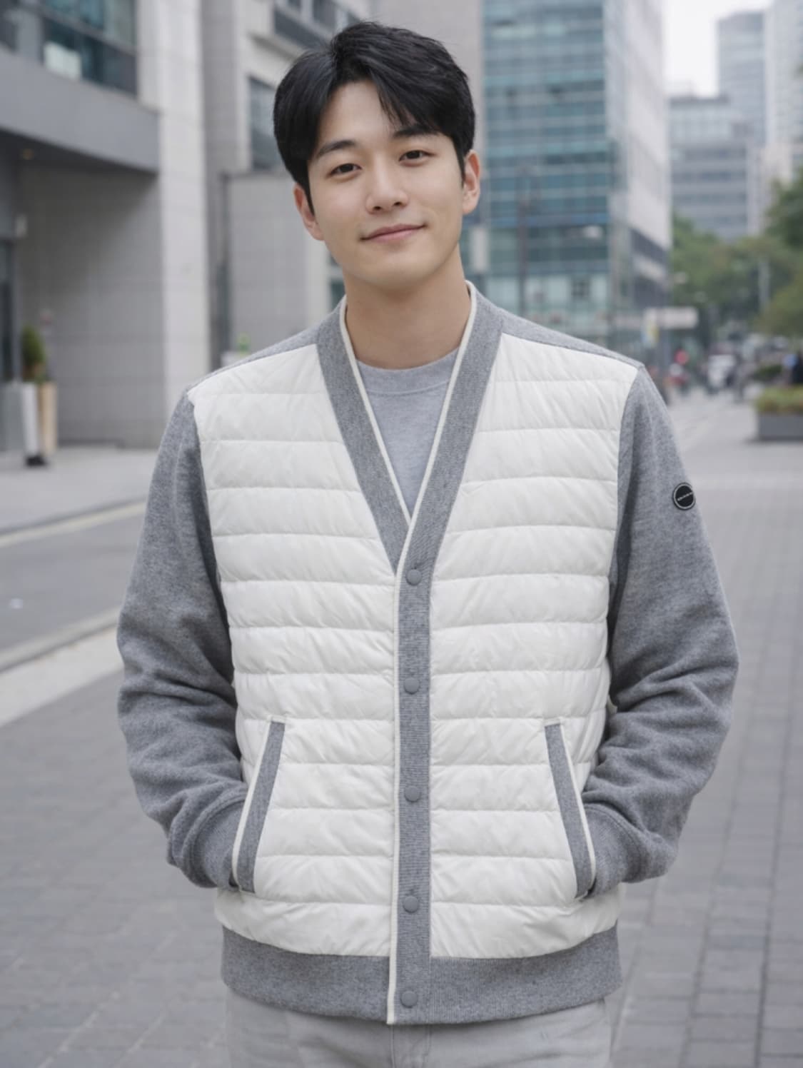 애시워스 구스다운 골프패딩 방풍니트자켓(105) 상품이미지1