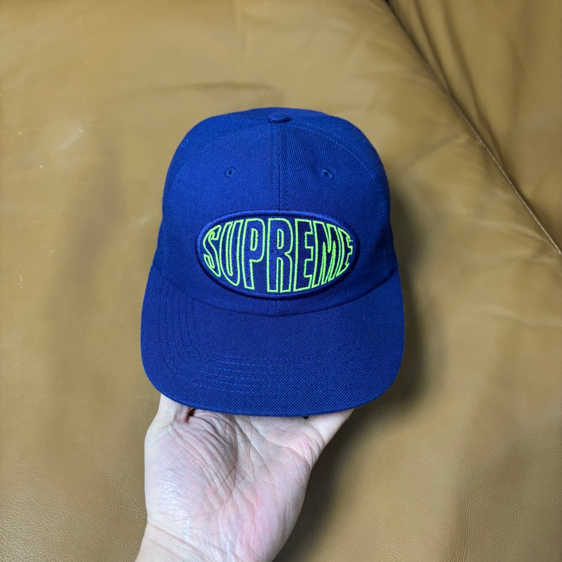 슈프림 6패널 볼캡 모자 오발 네이비 상품이미지2