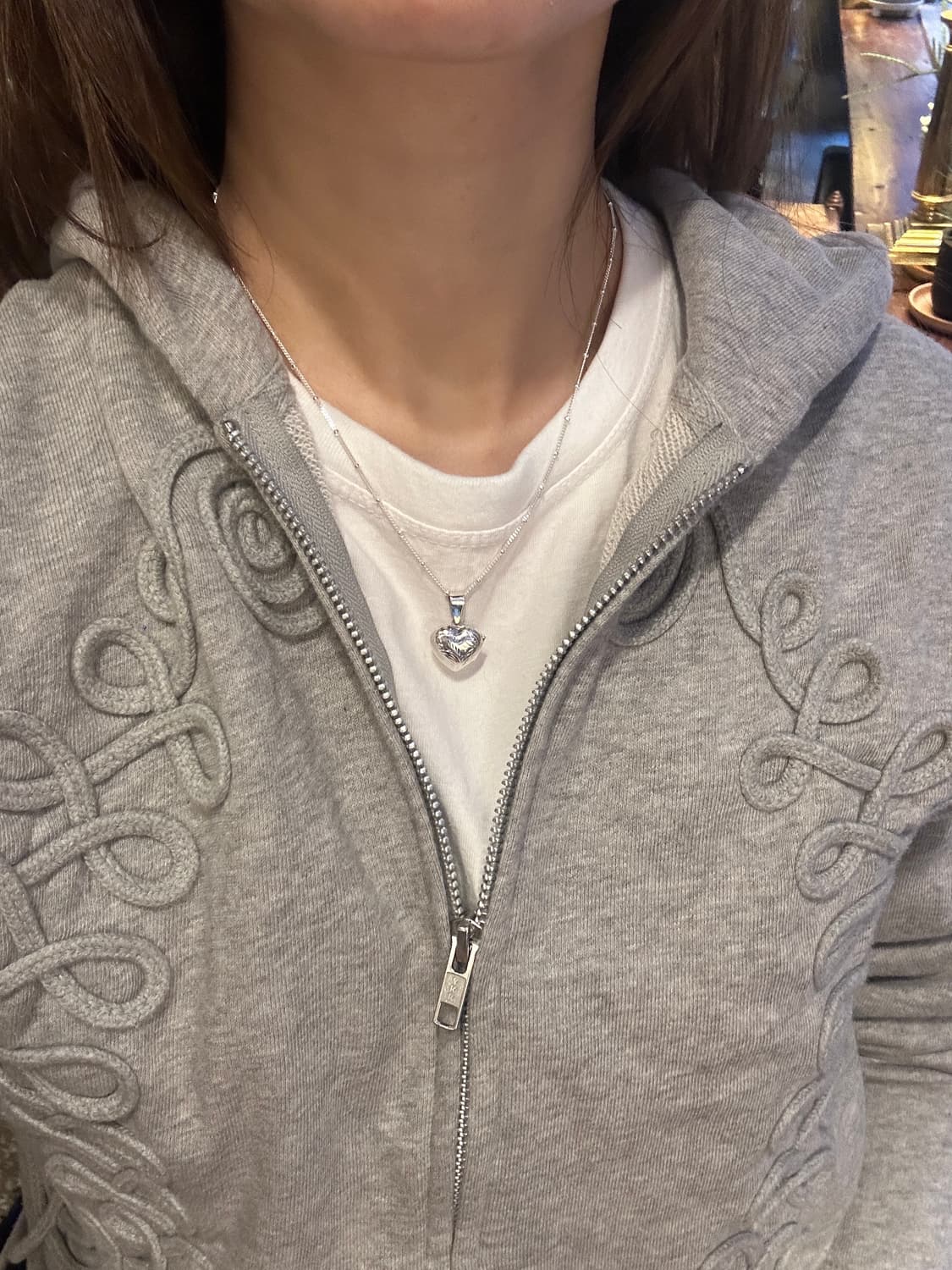 Heart locket 925silver necklace 상품이미지4