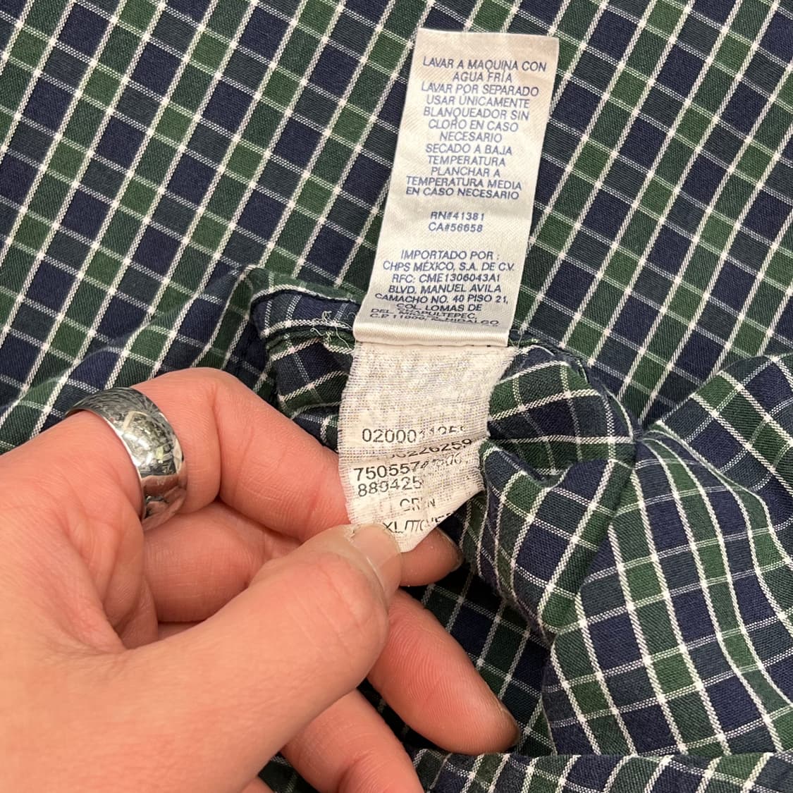 챕스 랄프로렌 체크셔츠 r2195 상품이미지7