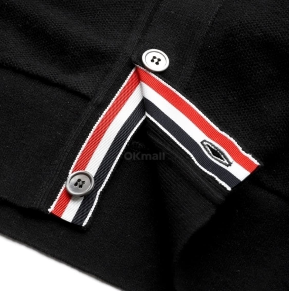 (정품) 톰브라운 트리밍 캐시미어 블랙 피케 가디건 4사이즈 상품이미지5