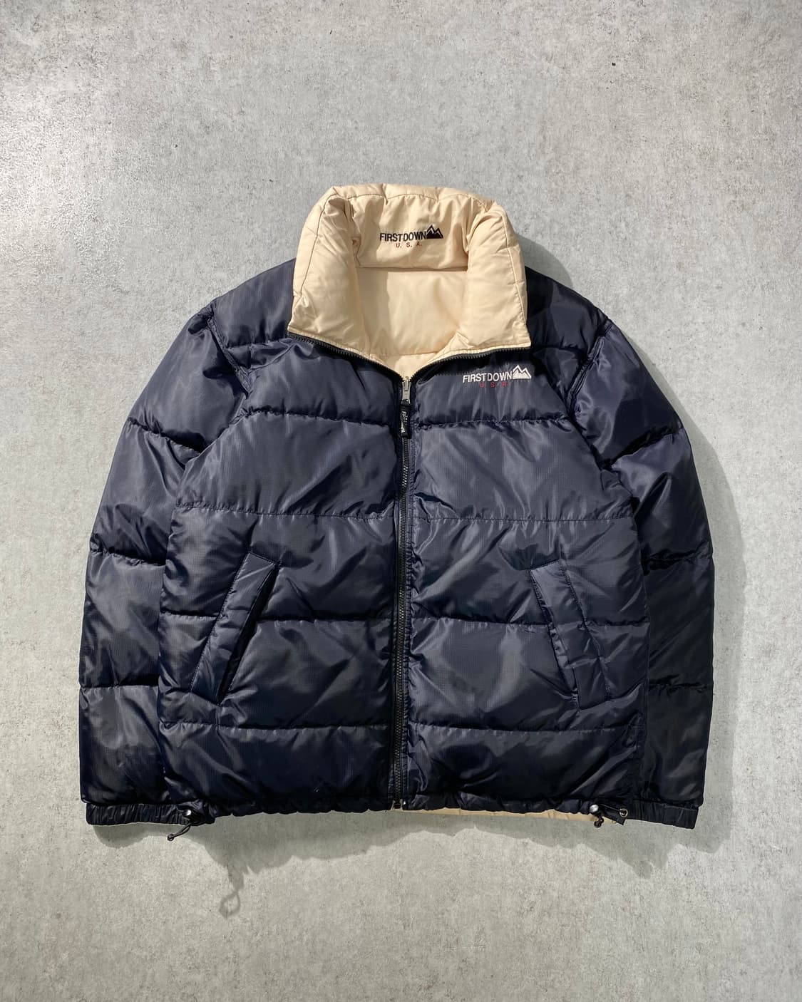 [L] 90s First Down 퍼스트다운 리버서블 덕다운 패딩 상품이미지2