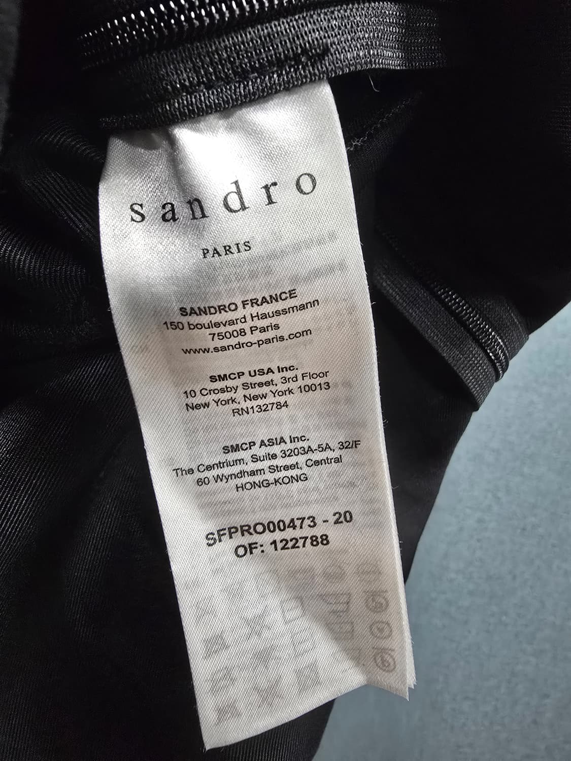 Sandro 블랙 셔츠 원피스 상품이미지5