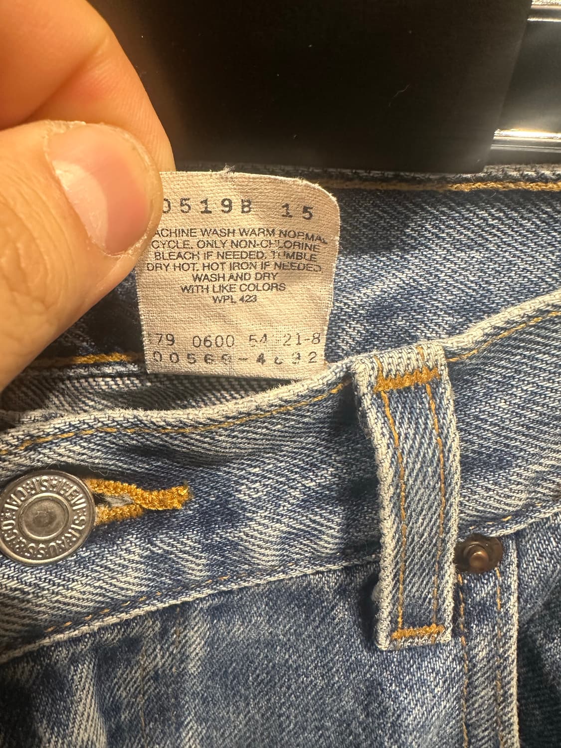 빈티지 00s 리바이스 569 데님 팬츠 상품이미지5