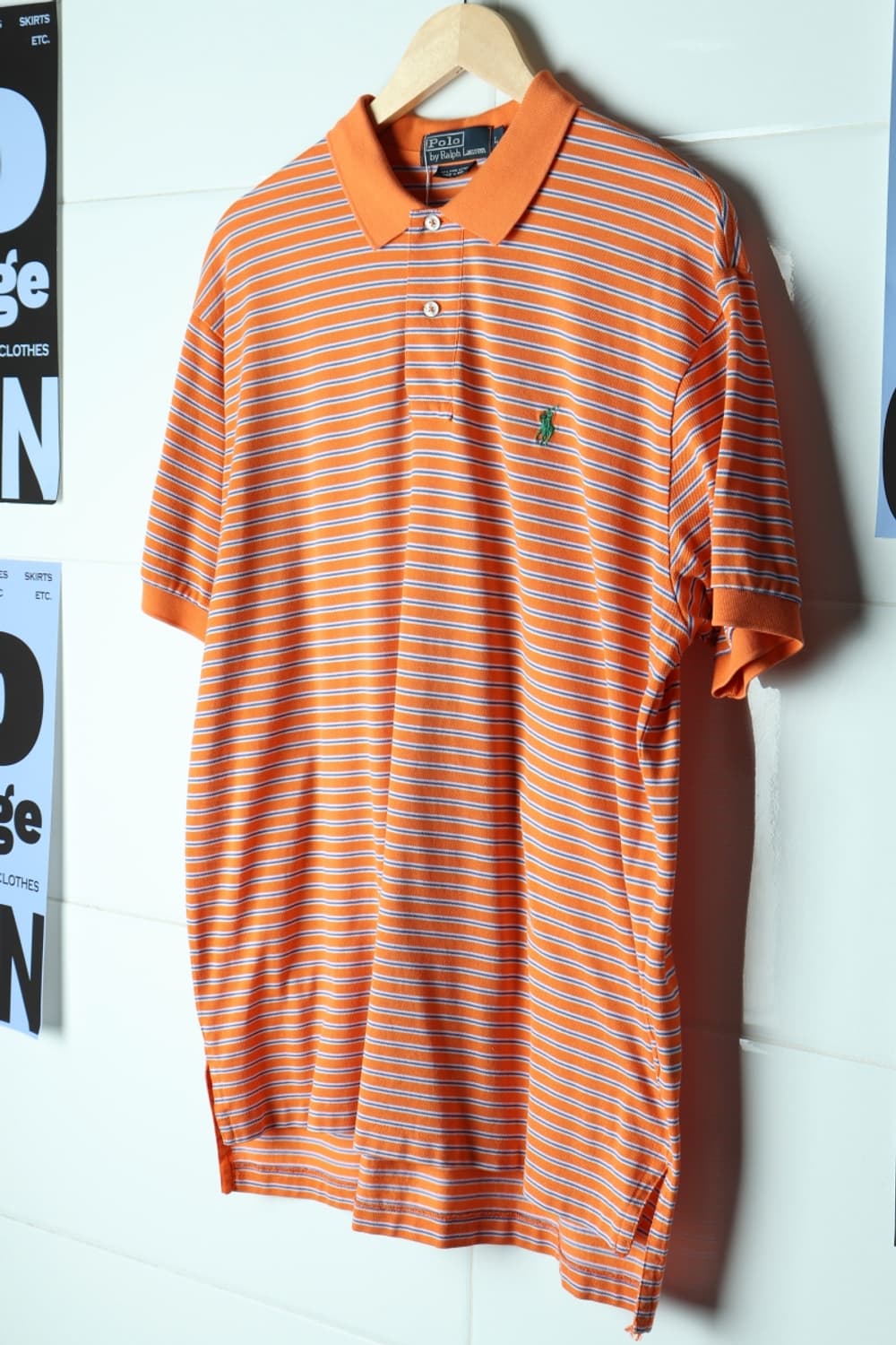 (L-3XL) 폴로 랄프로렌 반팔 카라 티셔츠 USA 주황-H32904 상품이미지1