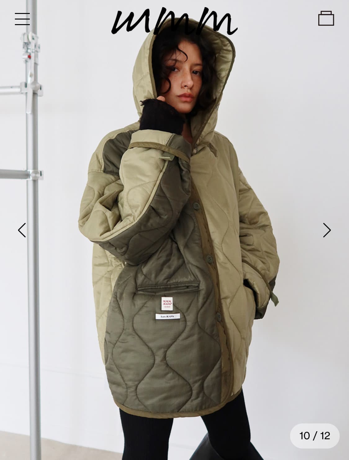 (구합니다)mmm jeans 엠엠엠 퀄팅 자켓 상품이미지1