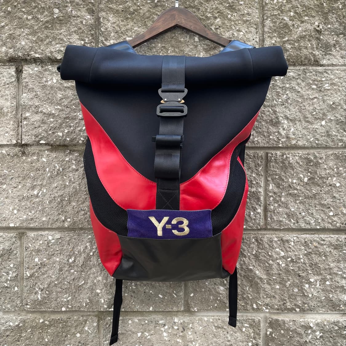 [OS] Y3 요지 야마모토 black/red 백팩 상품이미지1