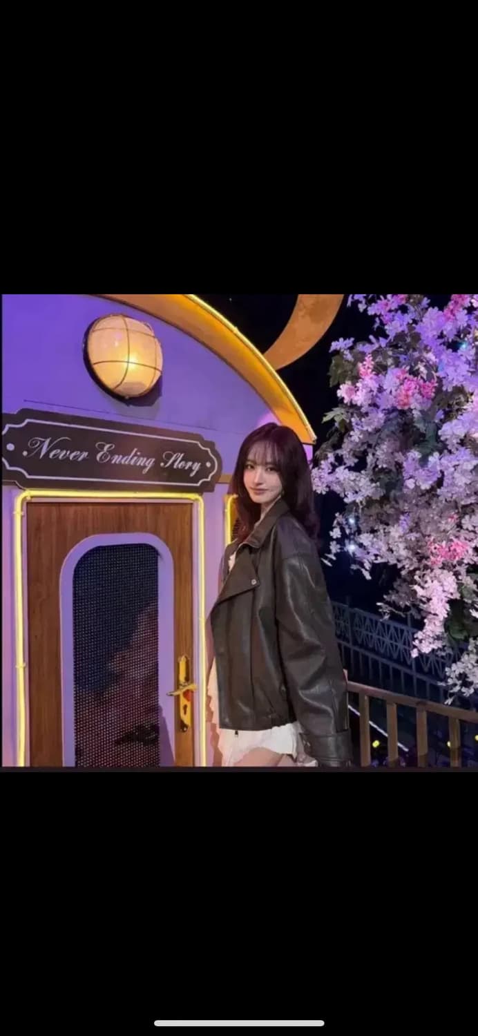 리즈 레더자켓 블랙 새상품 다이닛 레더봄버자켓  상품이미지1