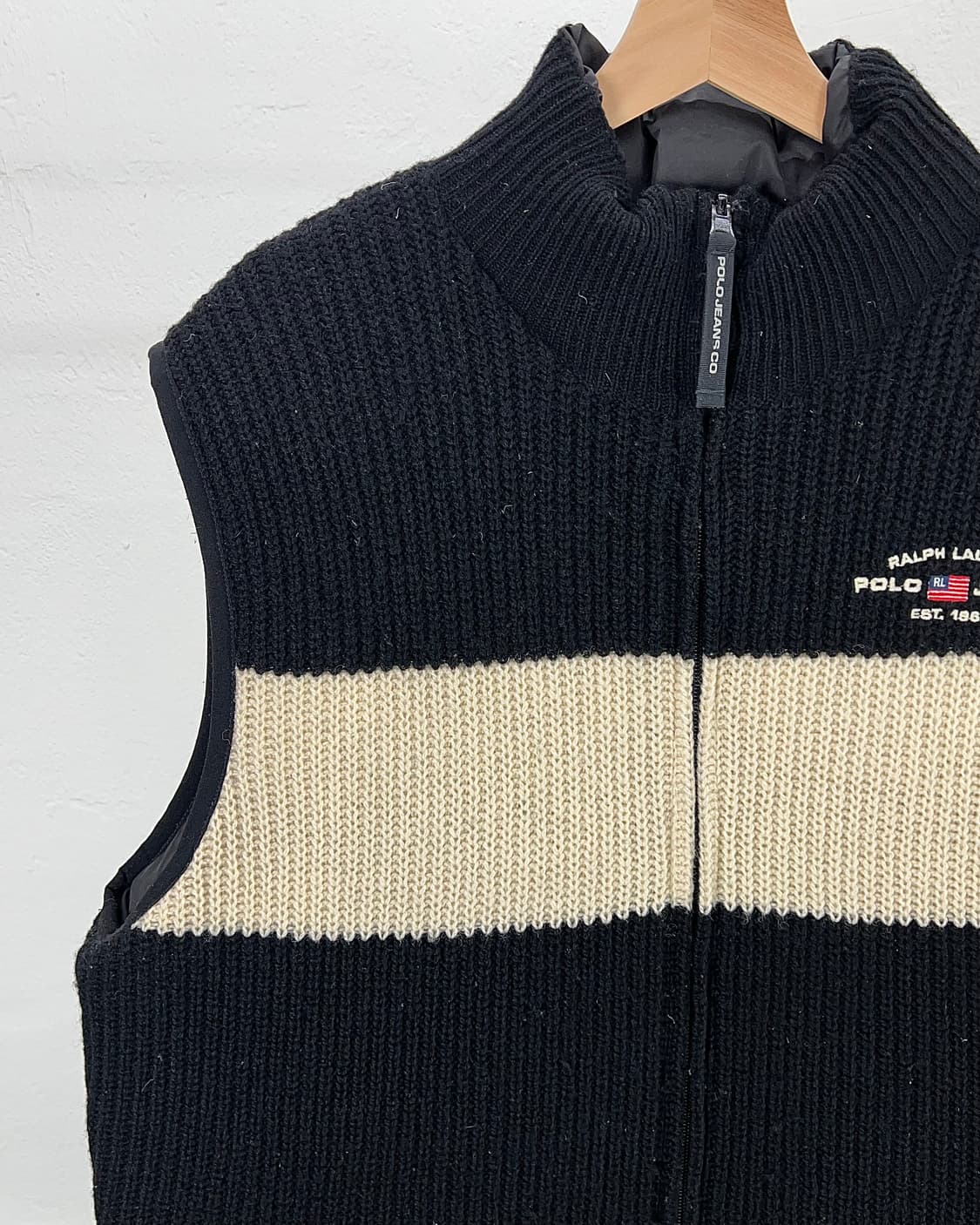 폴로 진스 리버시블 니팅 패딩 베스트 상품이미지3