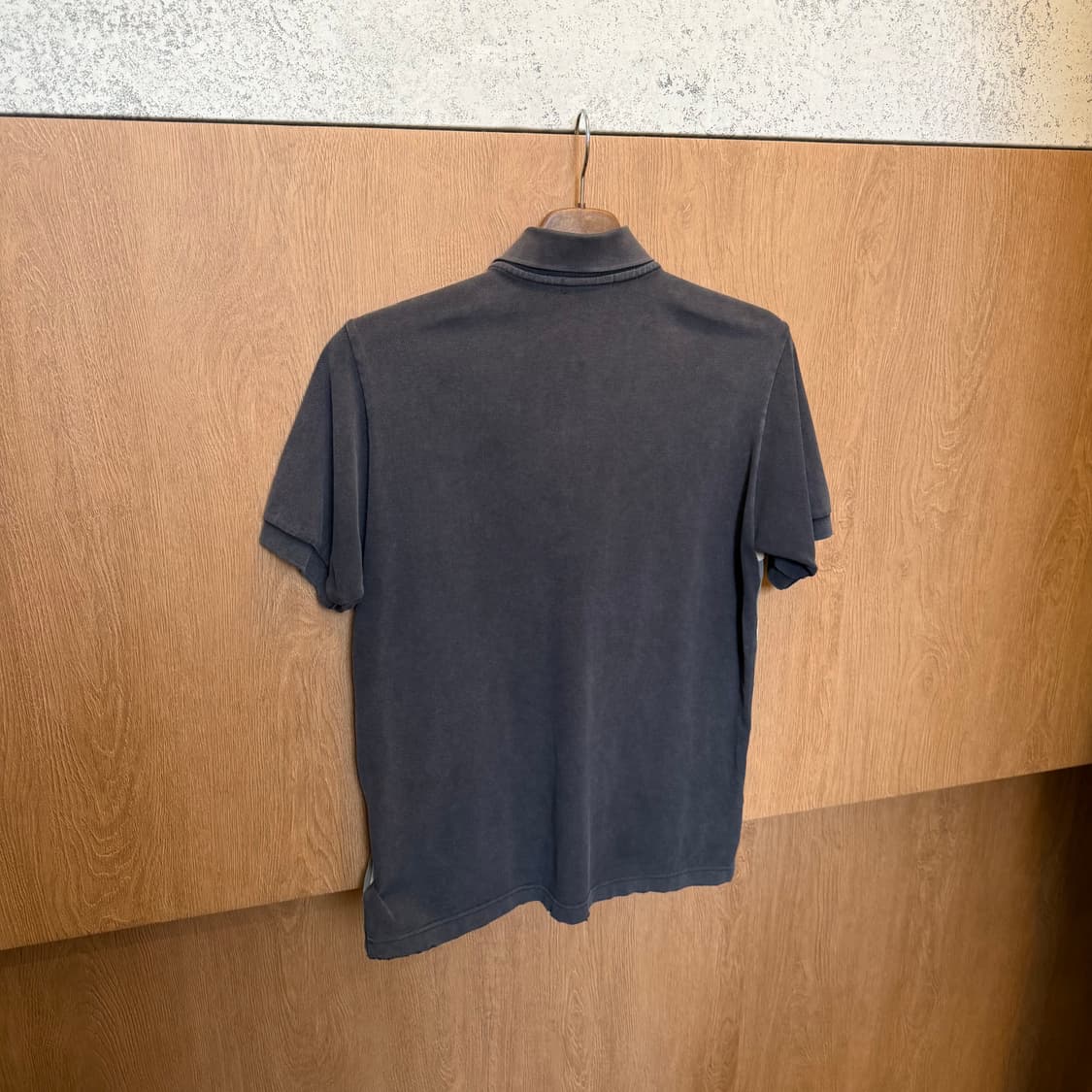 프레드 페리 카라 반팔 티셔츠 유니언잭 패턴 자수 로고 디테일 차콜 상품이미지2