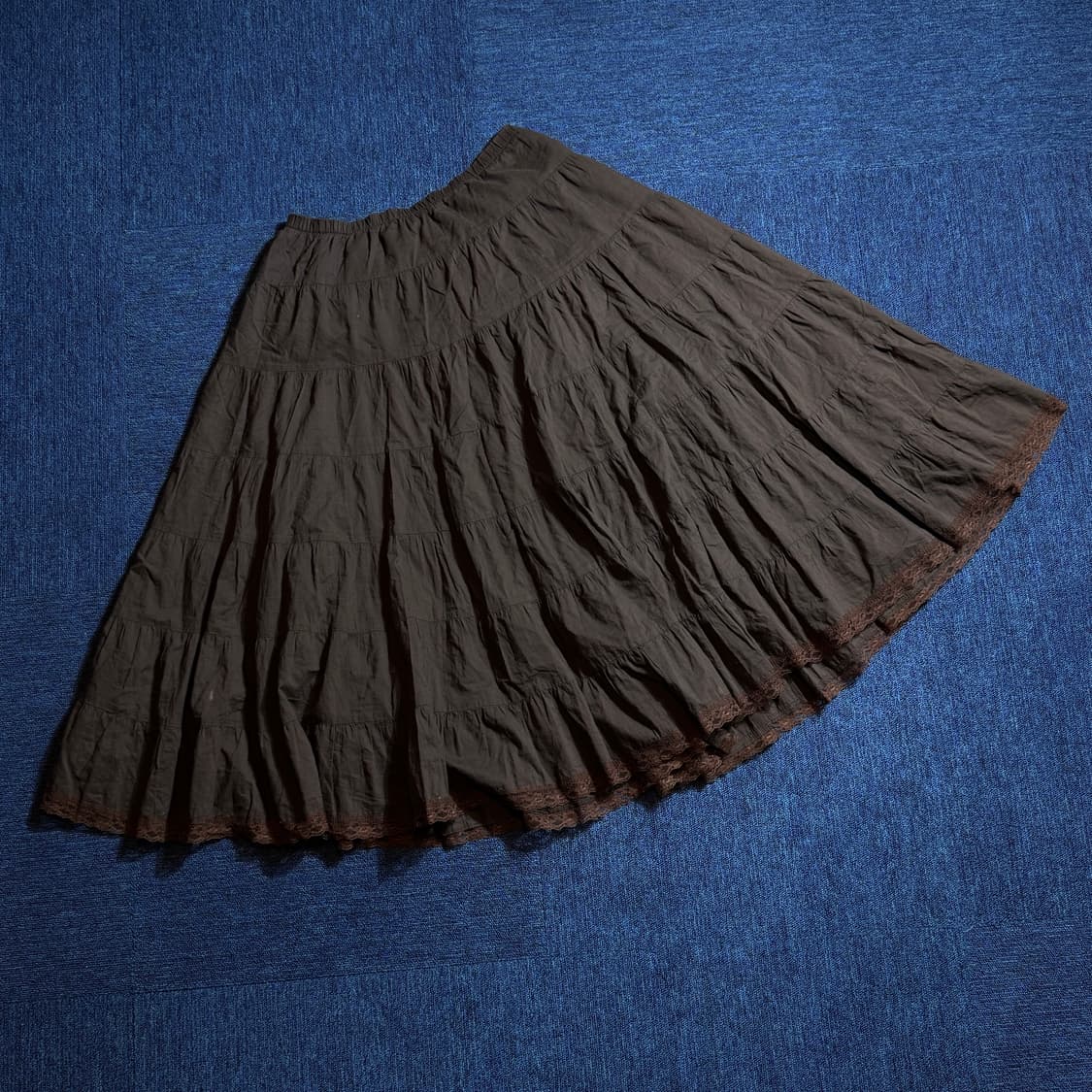 빈티지 브라운 롱스커트 상품이미지1