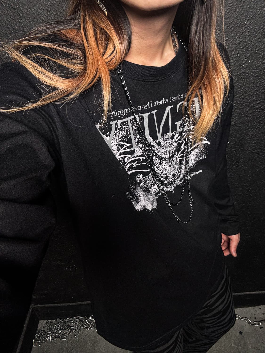 V-kei Mood Graphic Long Sleeve 상품이미지5