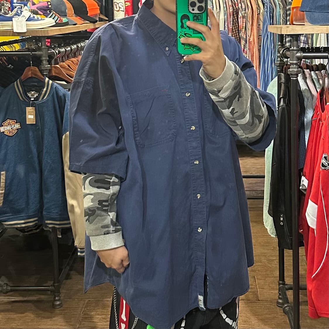 [HI] 칼하트 반팔 셔츠 네이비 상품이미지4