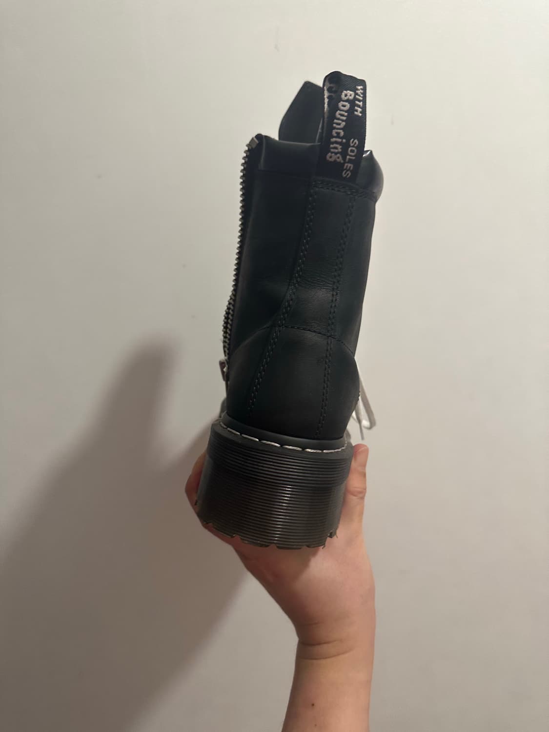 릭오웬스 닥터마틴 쿼드 솔 스틸 토 290 uk10 상품이미지3