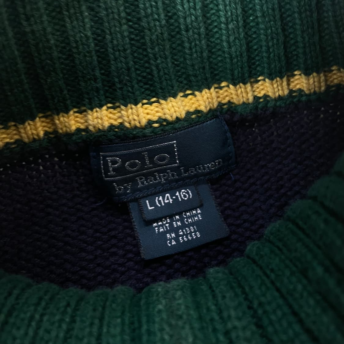 폴로 랄프로렌 빅포니 니트 집업 네이비 상품이미지5