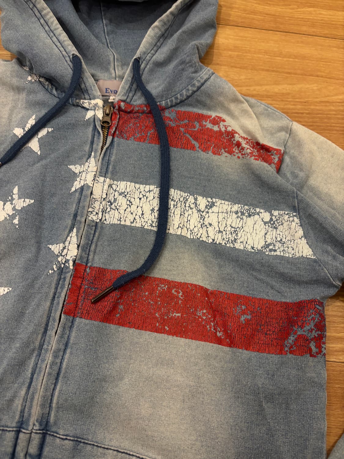 빈티지 성조기 후드집업 상품이미지4