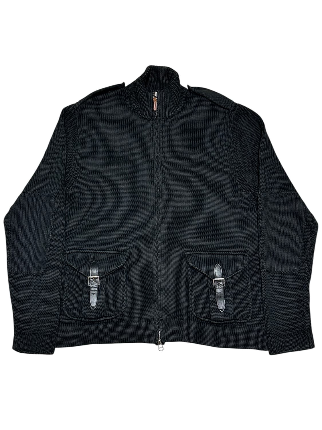 빈티지 폴로 코튼 집업 가디건 with 람포지퍼 상품이미지1