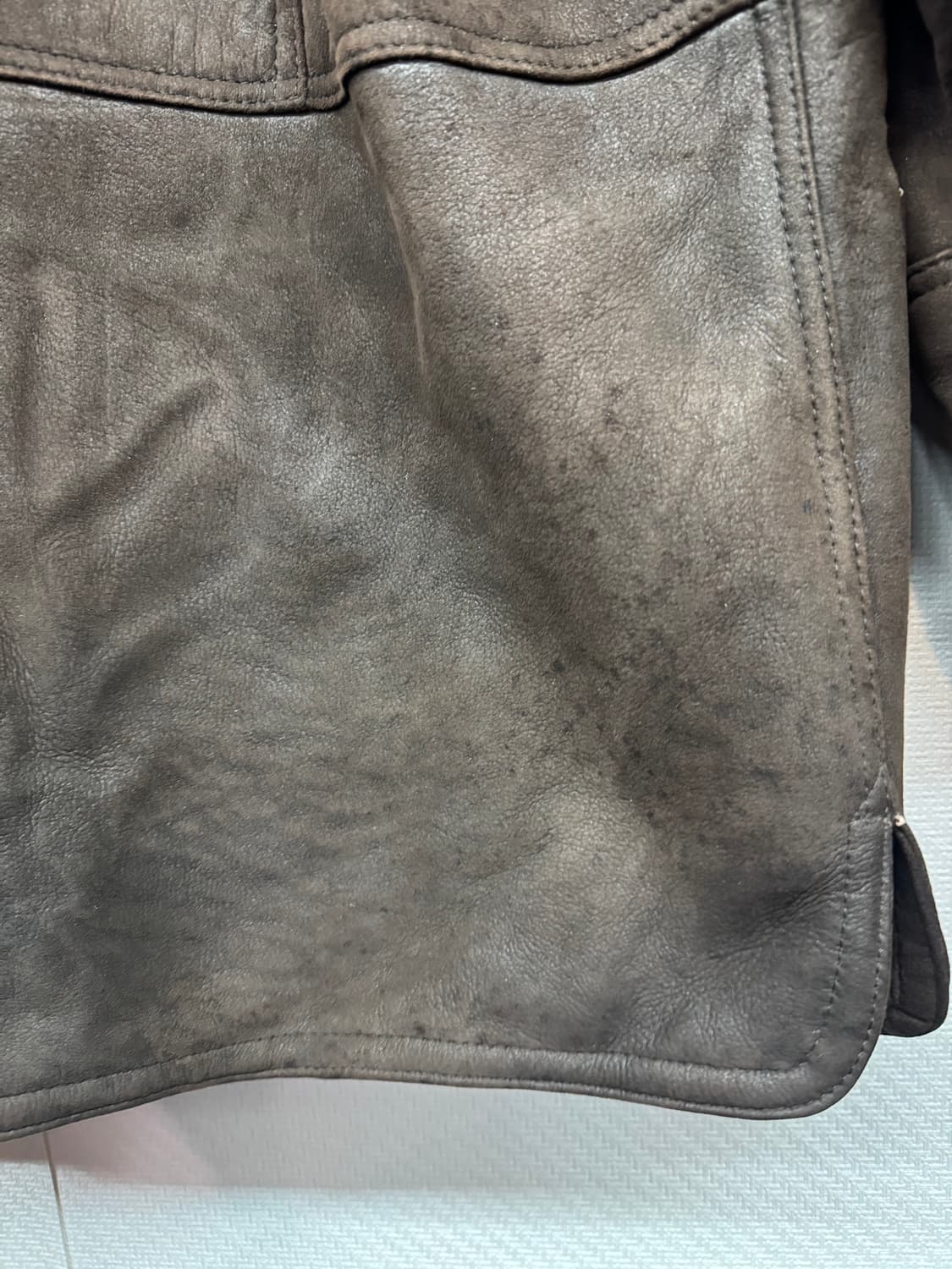 이태리 빨질레리 양가죽(안감양털) 무스탕 100(XL) 상품이미지4