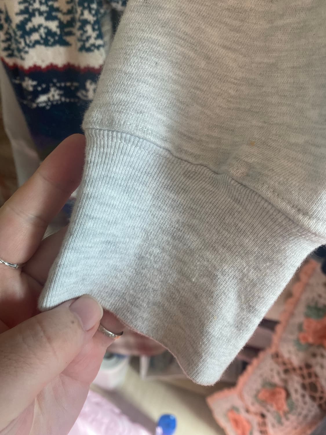 푸시버튼 후디집업 PF24 GRAY CRYING EYE ZIP-UP  상품이미지5