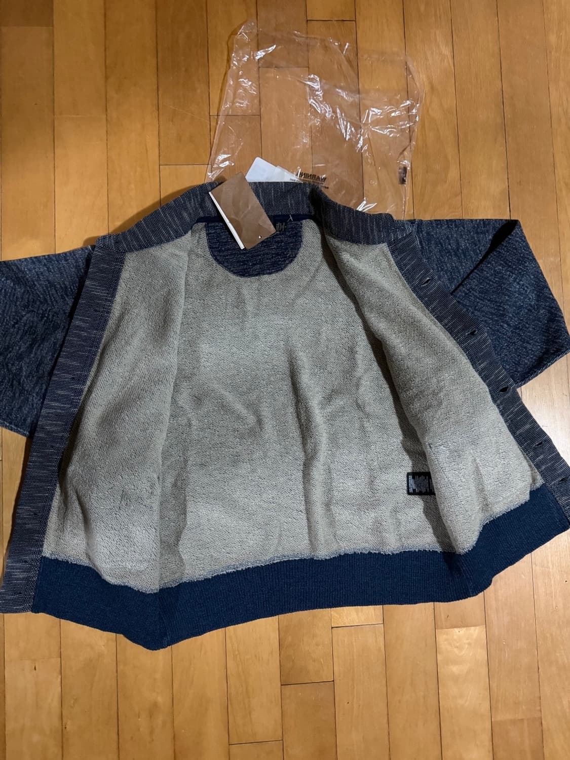 RRL 인디고 코튼 테리 가디건 M 상품이미지3