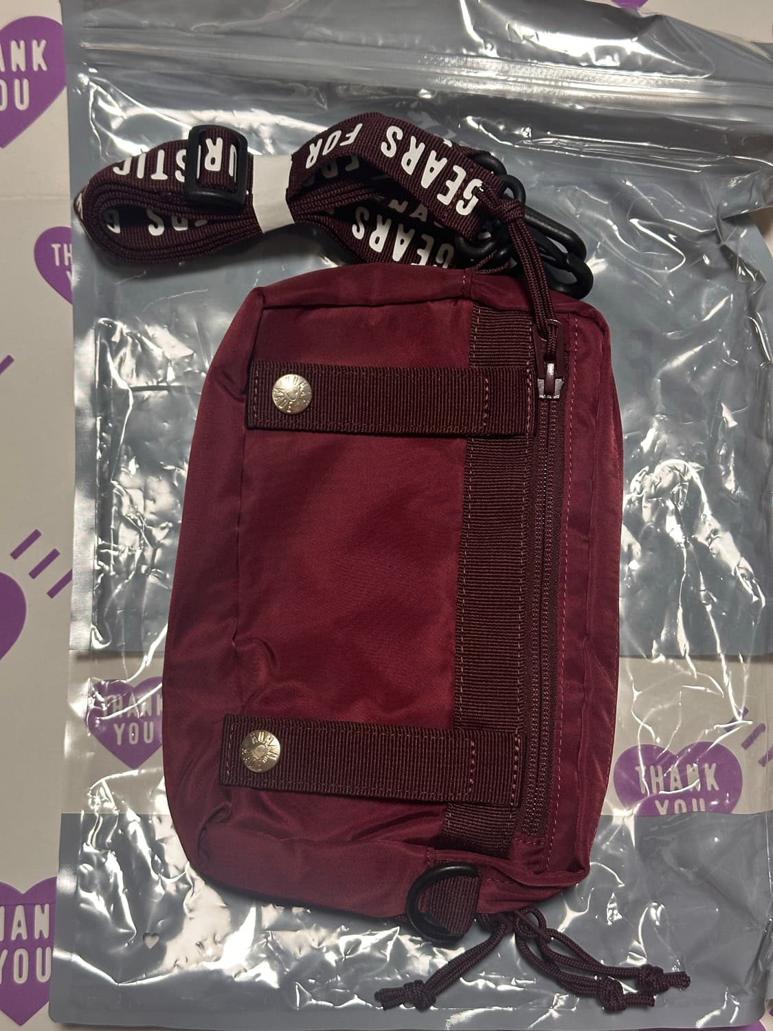 휴먼메이드 휴메 밀리터리 파우치 백 레드 상품이미지5