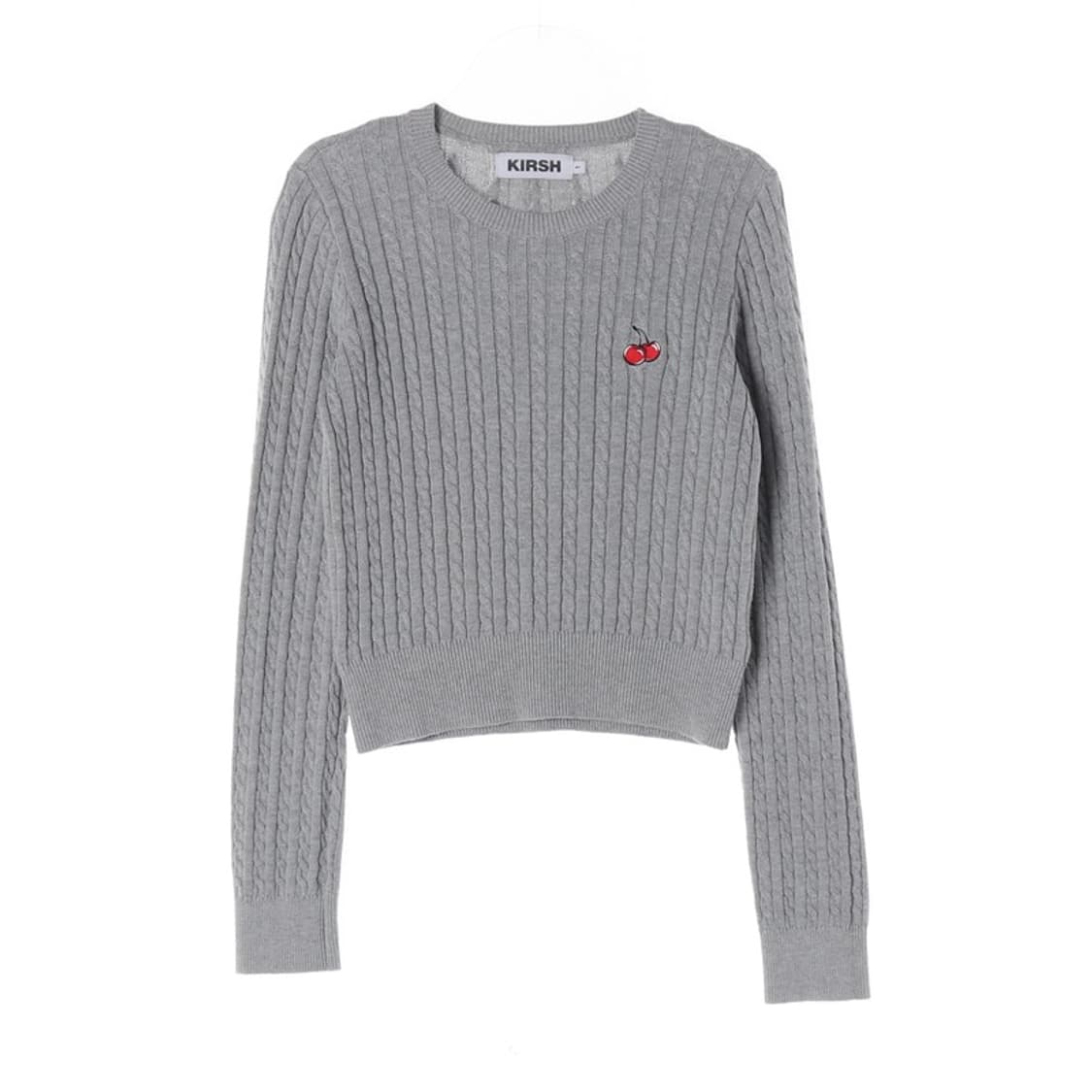 키르시 스몰 체리 케이블 크롭 니트 1 상품이미지1