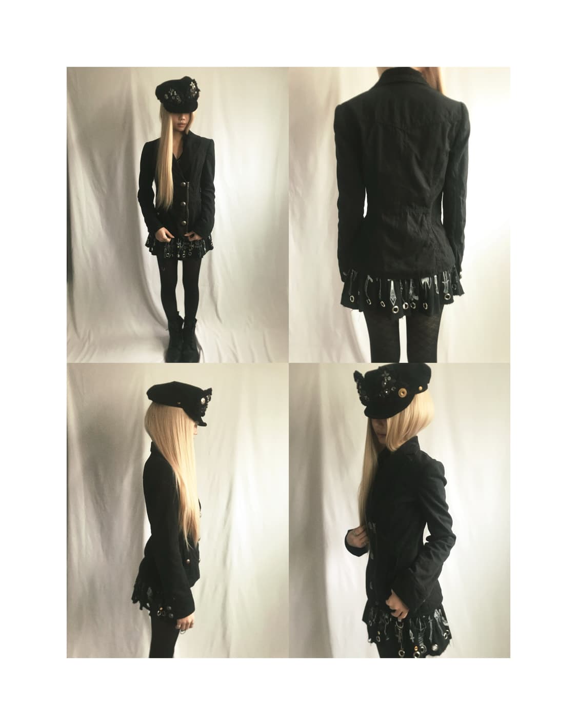 Corduray mix 3 spray button zipperjacket 상품이미지2