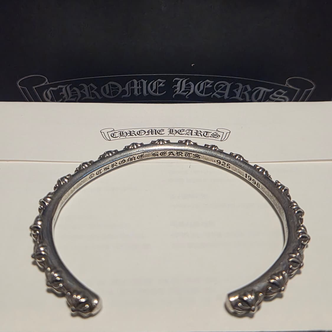 크롬하츠 크로스 뱅글 chrome hearts cross bangle 상품이미지5