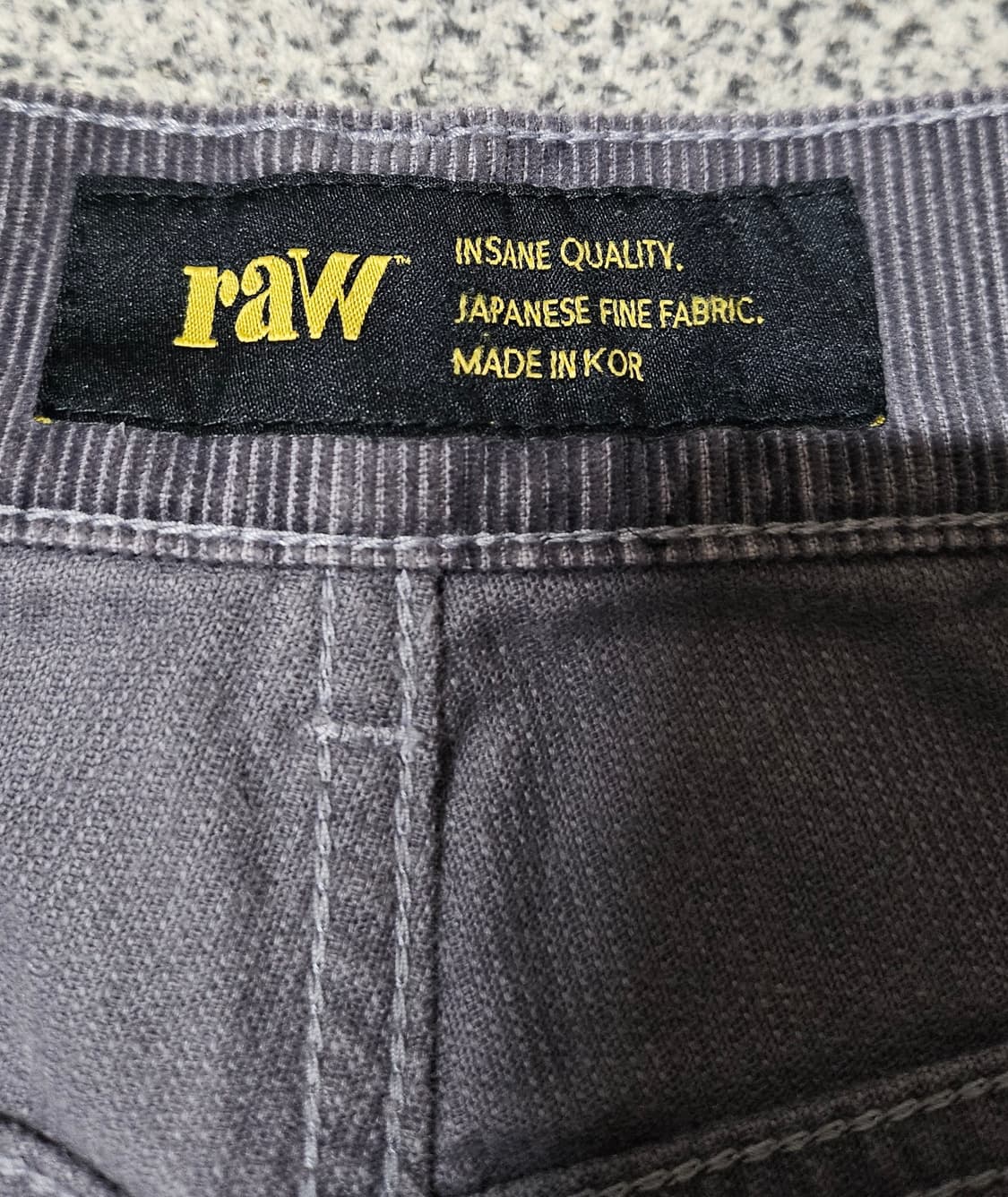 [0] 블라인드파일즈 부쉬 코듀로이 팬츠 그레이 상품이미지3