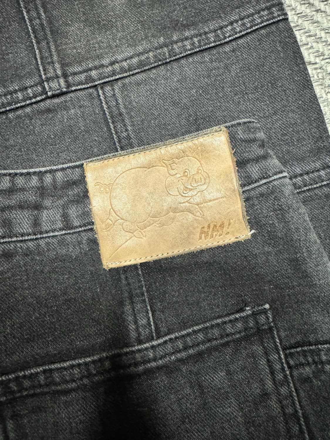 노메뉴얼 블록 데님 팬츠 L (옷장 정리중) 상품이미지2