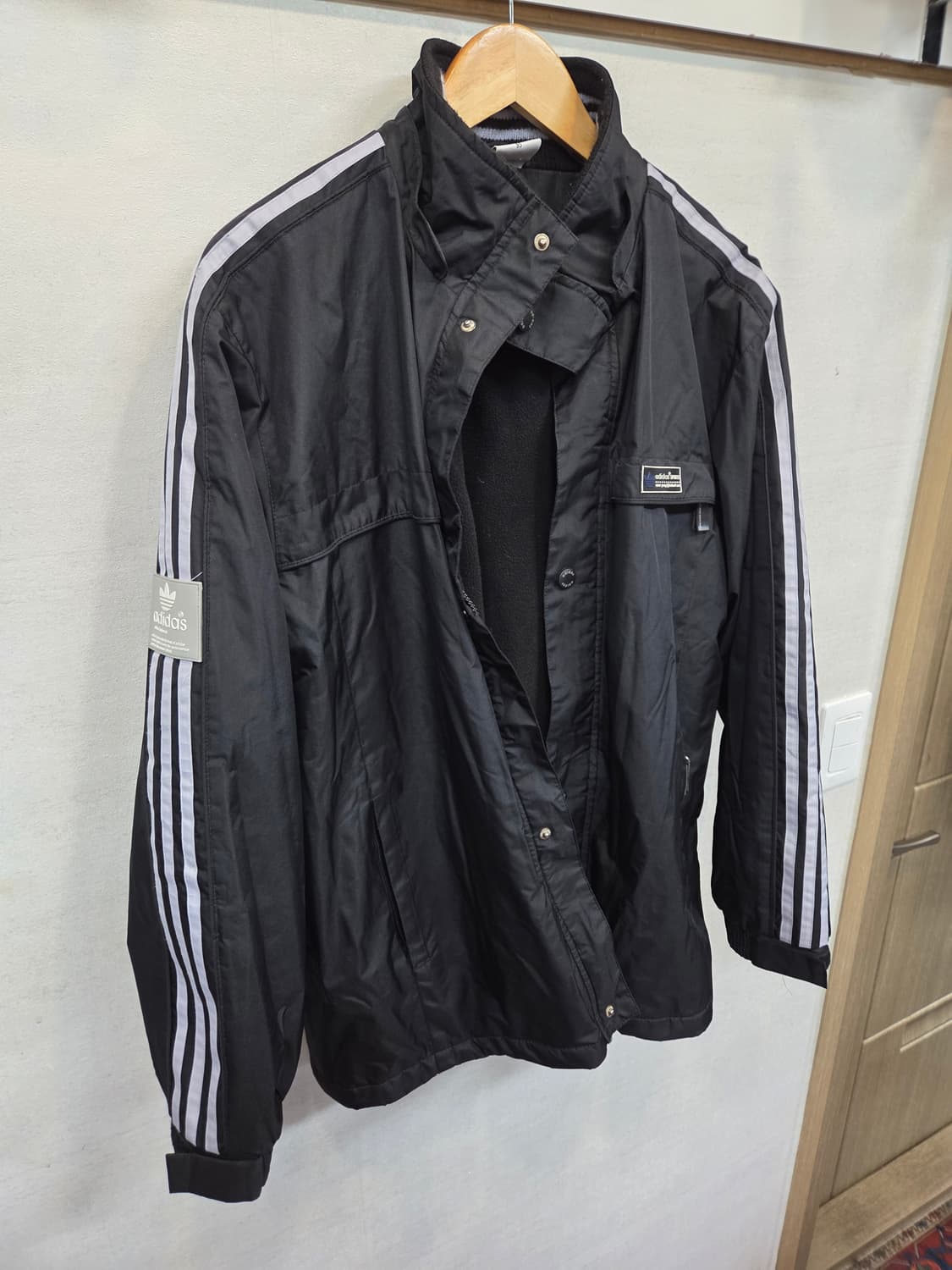 아디다스 올드스쿨 안감플리스 방풍 자켓 95 상품이미지8