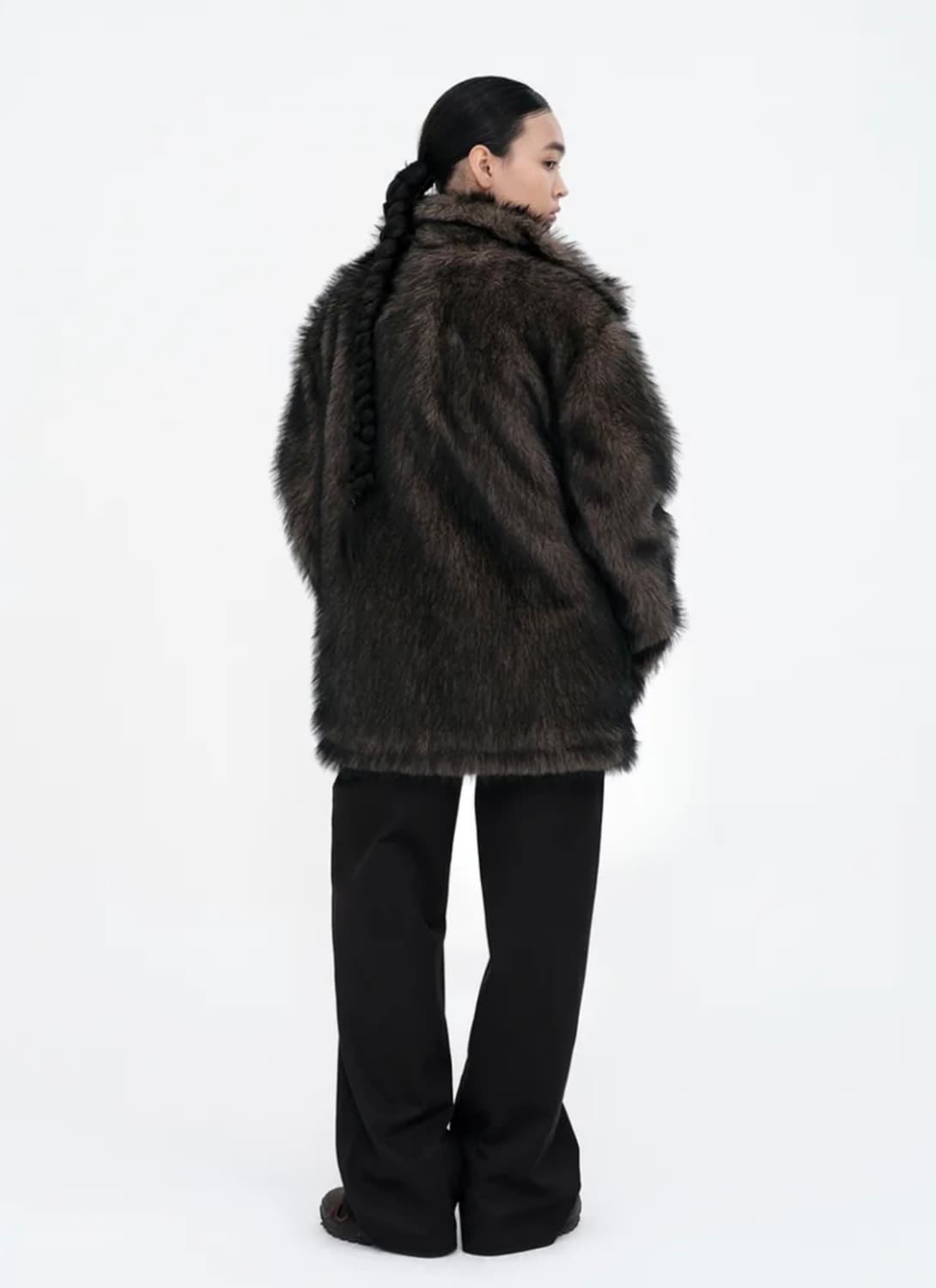 버클 롱 헤어 퍼자켓 s 상품이미지2