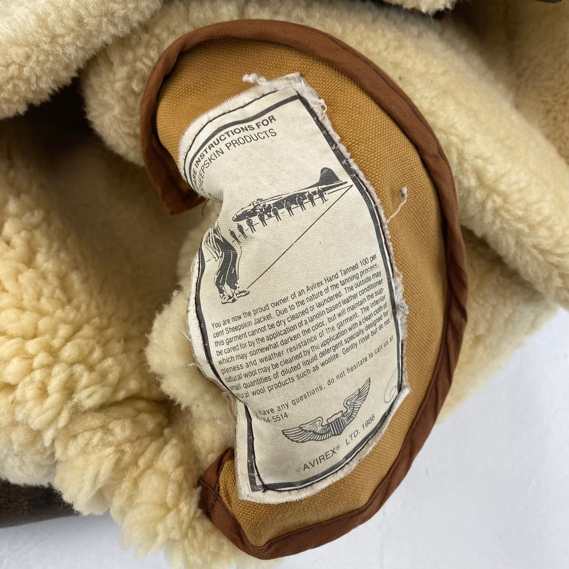 아비렉스 USA OG B-3 레더 무스탕 (100) 상품이미지6