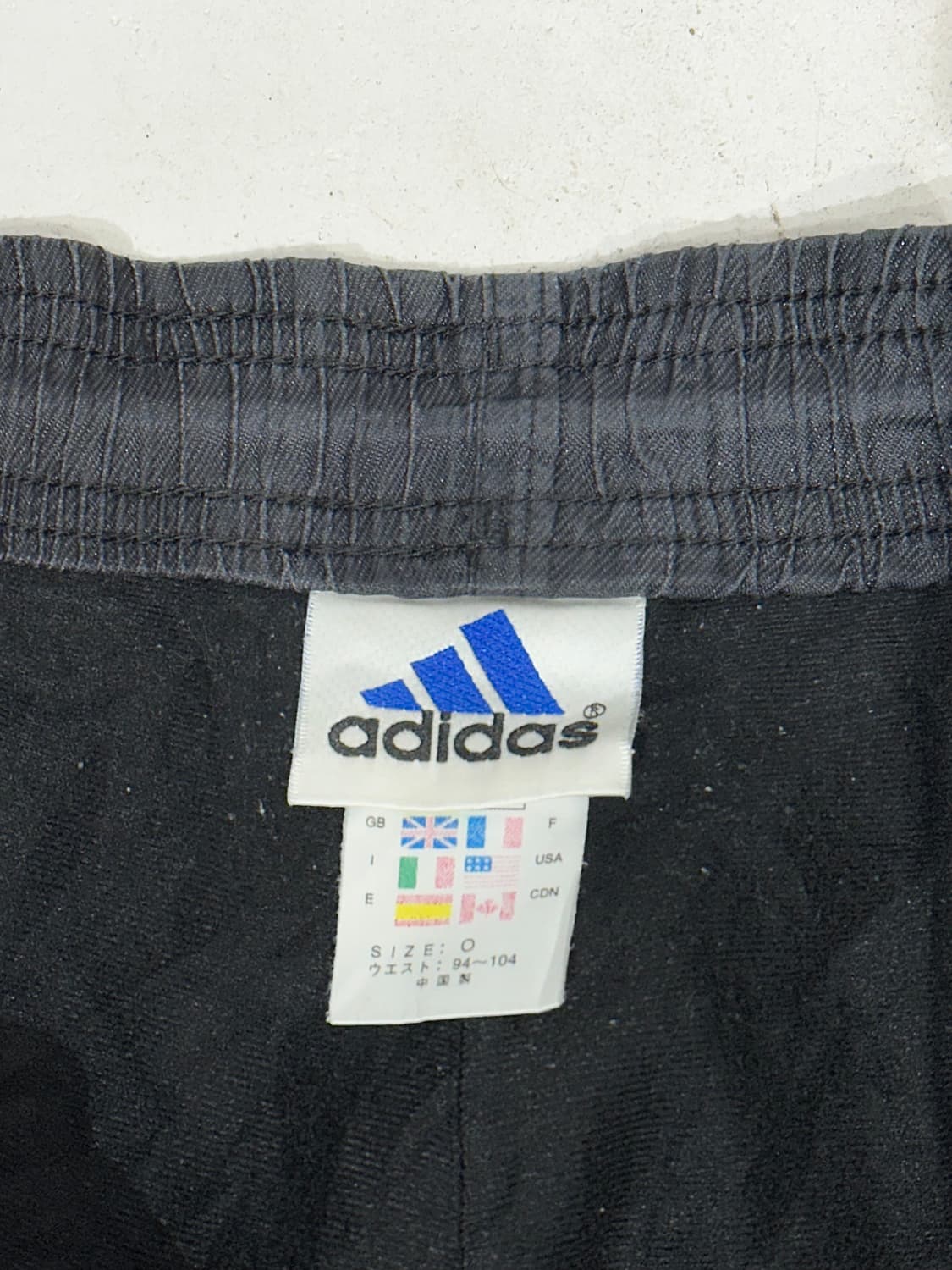 90s 아디다스 블랙 화이트 삼선 와이드 트랙 팬츠 상품이미지7