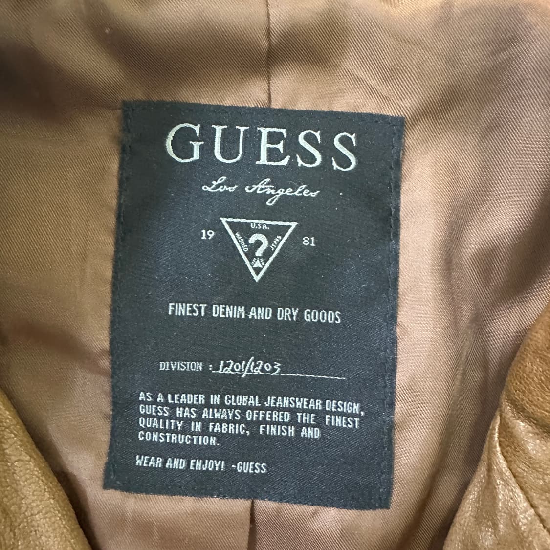 L 게스 빈티지 양가죽 레더 자켓 0326D 상품이미지2