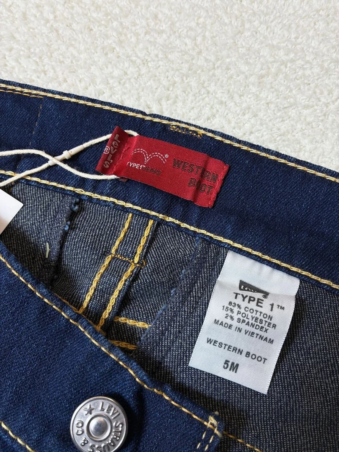 리바이스 00s 로우라이즈 타입1  부츠컷 데님 팬츠 PN6640    상품이미지8